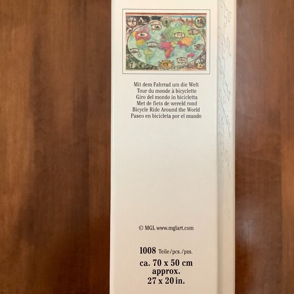 Ravensburger 1000 Piece Jigsaw Puzzle "Bicycle Around the World" - Picture 2 of 3